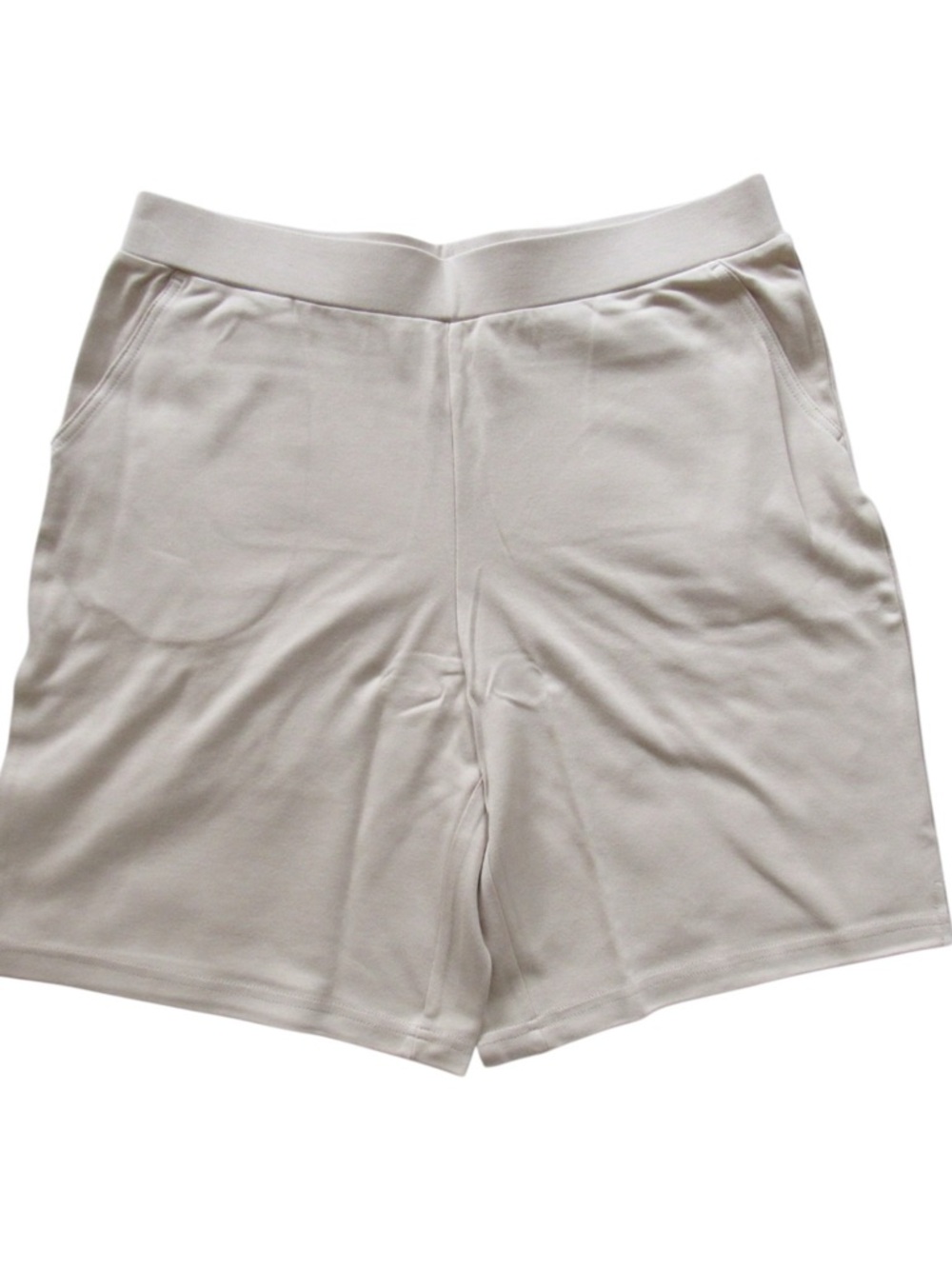 Appleseeds Light Beige Shorts Large Athletic Biker Stretch Classic Summer